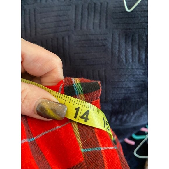 Wonderland Target Men’s Red Black Green Plaid Pajama Set in Med - Picture 16 of 16